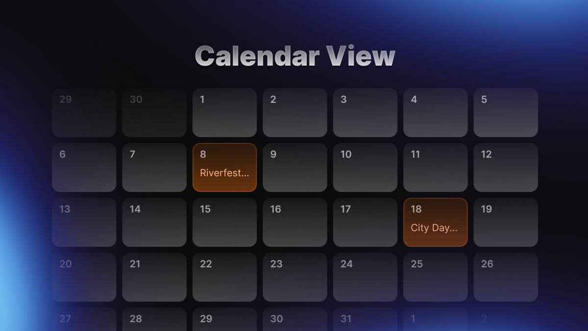 Calendar View